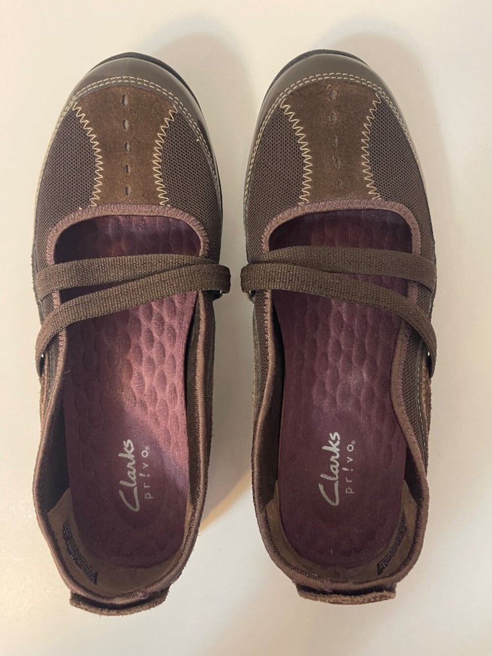 Clarks Privo Mary Jane flats brown sz 7 - Picture 4 of 8